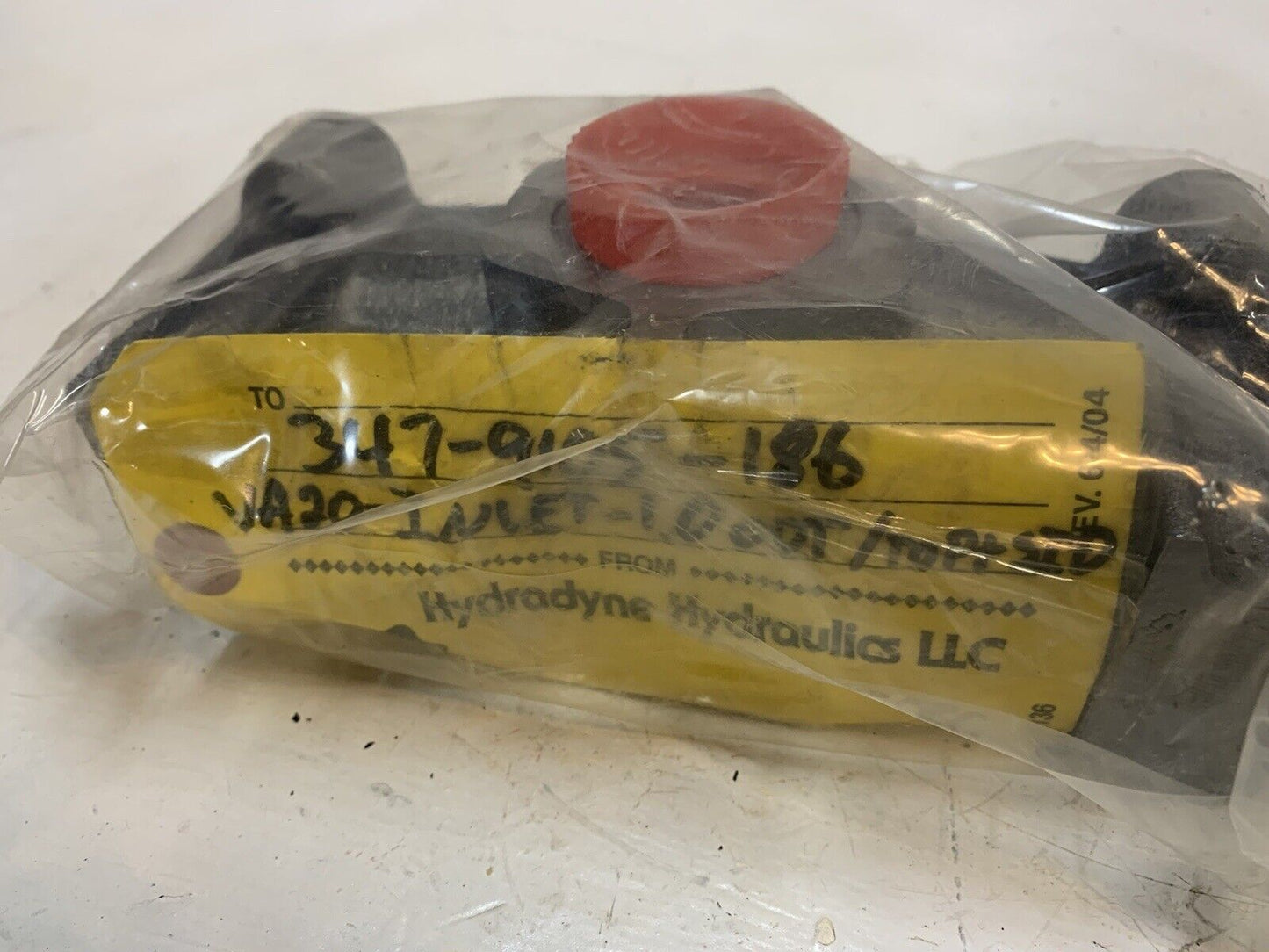 HYZ2 Hydradyne 347-9105-186 Hydraulic Valve VA20-Inlet-1.000T