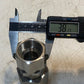 Female Tube Pipe Swivel Fitting SSP 316 | UZM | WLZ | 4" Tall 31mm ID 44mm OD