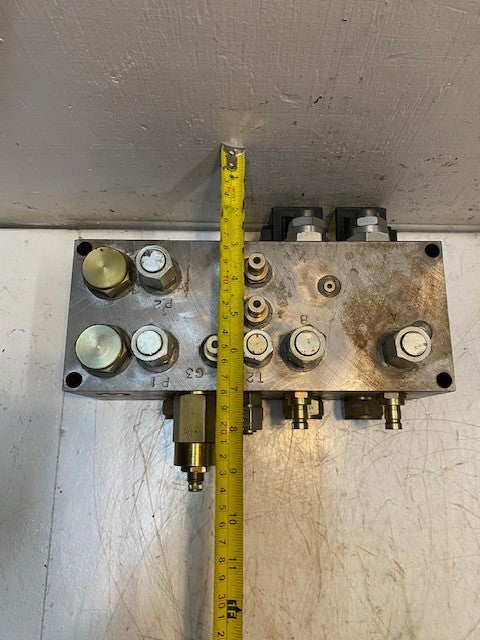 Vickers Hydraulic Lubrication Valve Manifold Block Assembly 02-178028