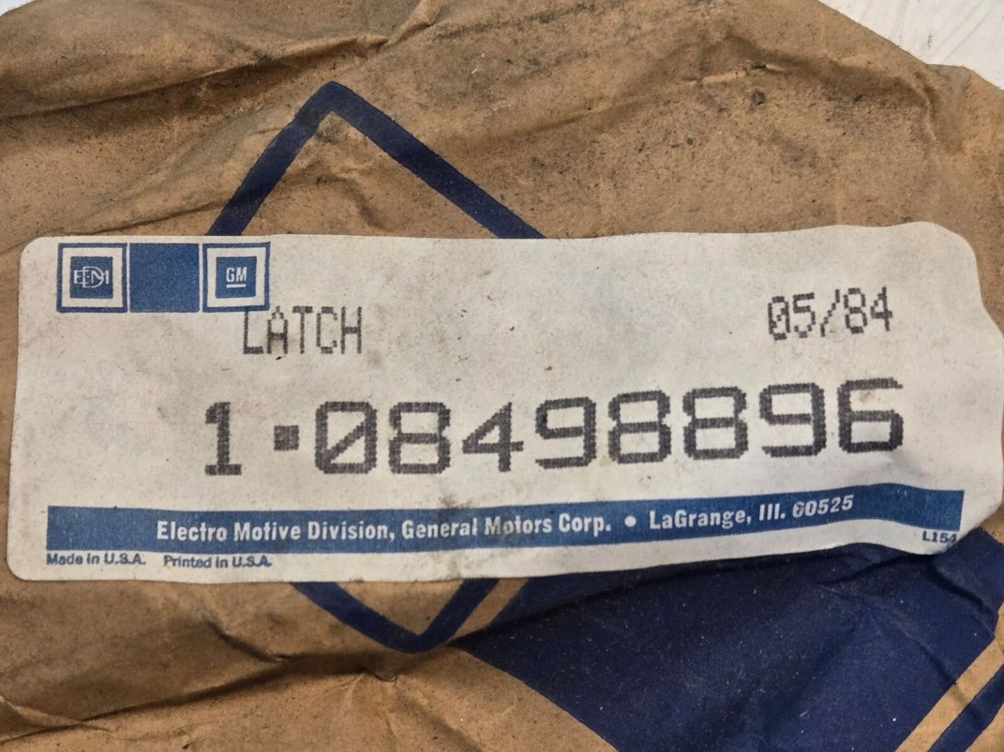 3 Quantity of GM Electromotive 1-08498896 Latches | 5" x 2" x 1" (3 Quantity)