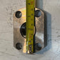 2 Quantity of Steel Hydraulic Fluid Flanges ML 29mm Bore 14mm Bolt Holes (2 Qty)