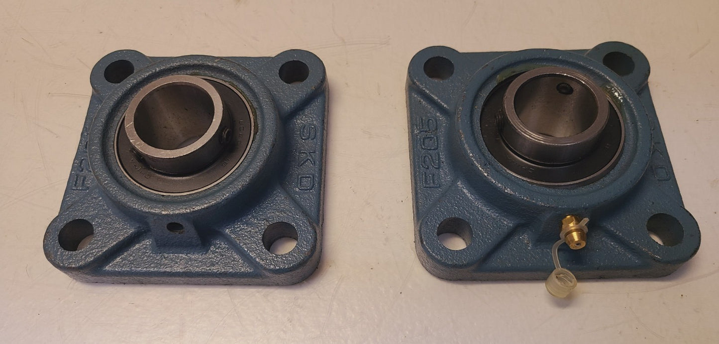 2 Quantity of SKD 4-Bolt Flange Bearings1" | F205 | UC205-16 (2 Qty)