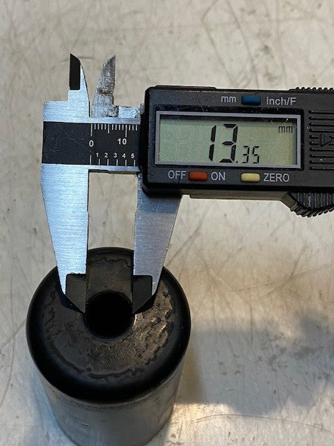 Deck Roller Anti-Scalp Component Lamp Socket Cup 3" L 1-3/4" Dia. 13mm Bore