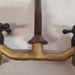 Antique Wall Brass Faucet 360° Swivel Spout Bathroom