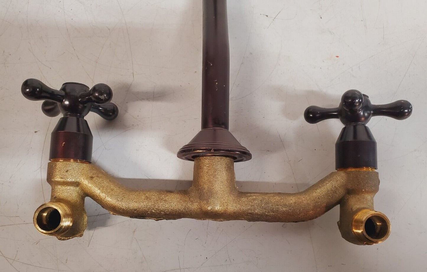 Antique Wall Brass Faucet 360° Swivel Spout Bathroom