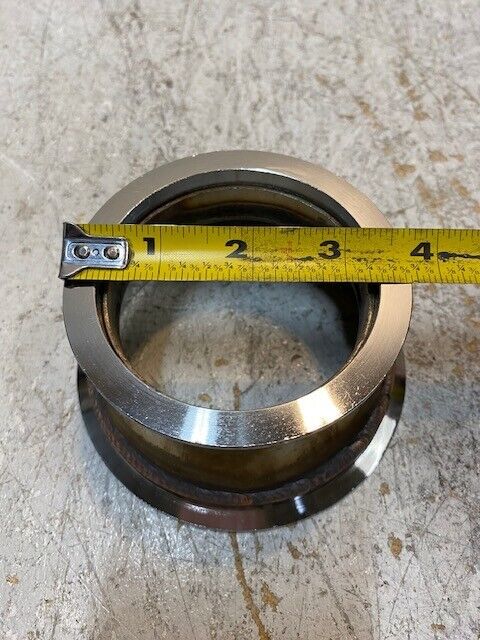 5 Qty of Steel Exhaust V Band Adapters 3-11/16" Top OD 4-11/16" Bottom OD -5 Qty