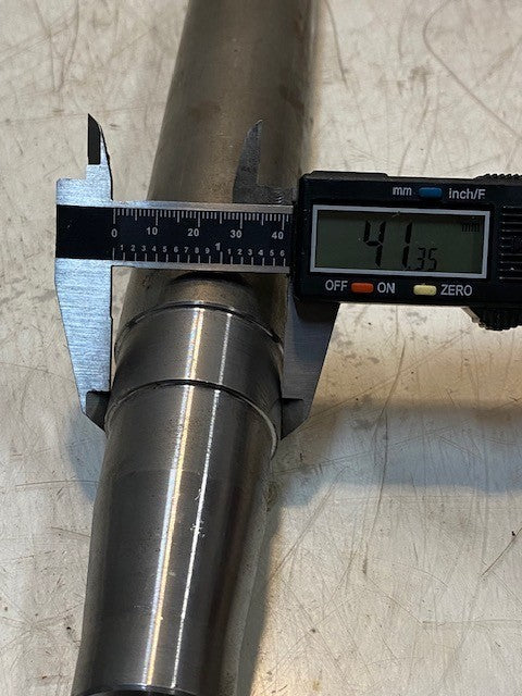 Spindle Shaft 14-1/2" Long 15mm End 19mm Thread 44mm OD