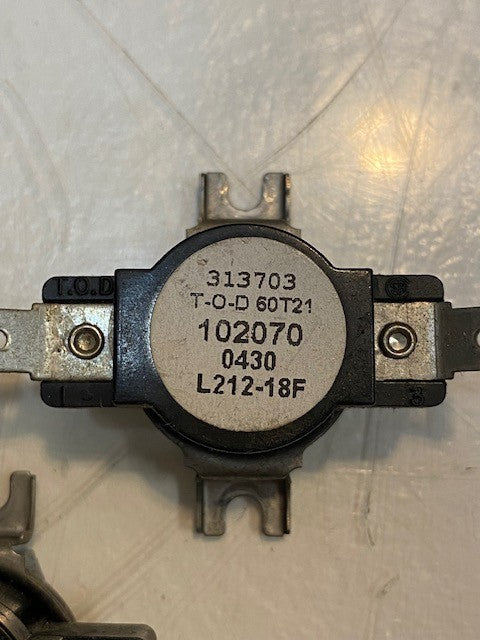 3 Quantity of T-O-D 60T21 for Speed Queen Dryer Thermostat 313703 (3 Quantity)
