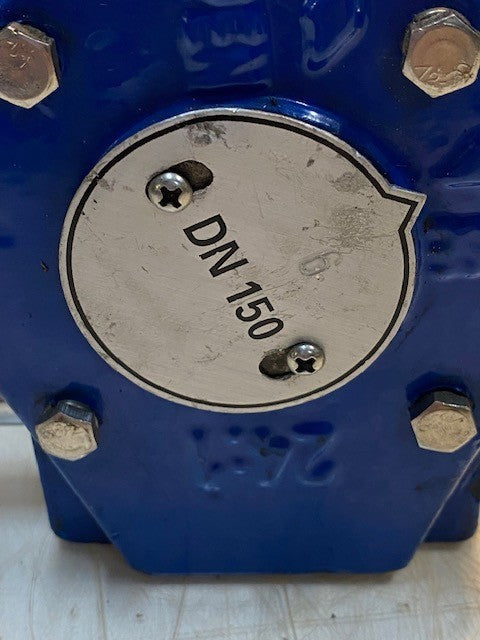 Dimax DN 150 Butterfly Gearbox Valve Actuator Shaft Gear Operator Drive Blue