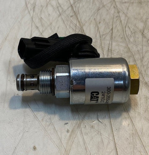 CAT Caterpillar OEM 300-3554-01 24VDC SOLENOID VALVE COIL & VALVE ASSEMBLY