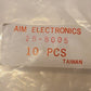 10 Quantity of AIM Electronics Coaxial Male Crimp Connectors 26-8005 (10 Qty)