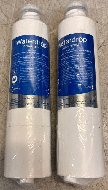 2 Quantity Waterdrop WDS-F27 Water Filter Replacement For Samsung DA29-00020B