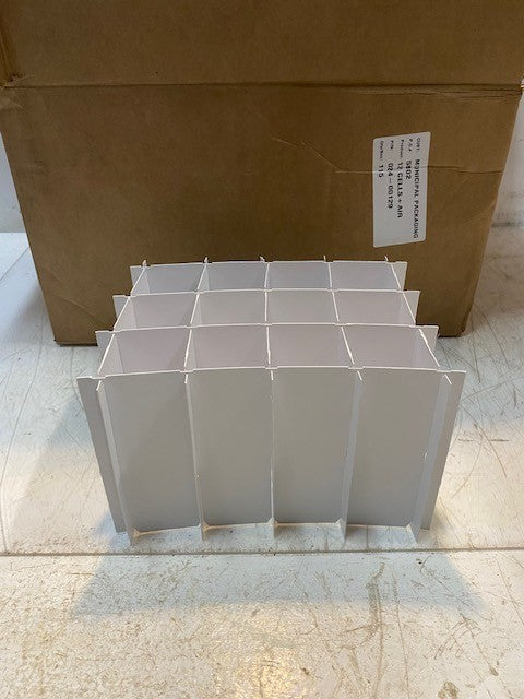 Box of 115 Qty of Municipal Packaging 12 Cells + Air 024-00129 Crate Dividers