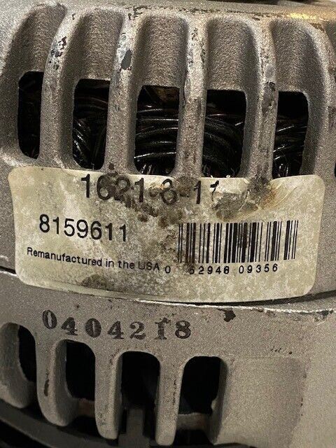 Delco Remy 1621-6-11 Remanufactured Alternator 8159611