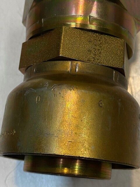 Parker 10643 | 32 | Crimp Style Hydraulic Hose Fitting 4-5/8" H 61mm Thread