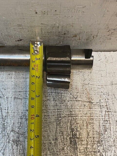 Double Steering Sector Pitman Shaft 8-3/4" Long 22mm Thread 32-Spline 35mm OD