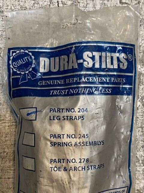 Dura-Stilts Genuine Replacement Parts Part No. 204 Leg Straps Pack of 2