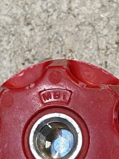 10 Qty of MBI Red 7-Point Star Insulators 8mm Bore 44mm OD 35mm Tall (10 Qty)