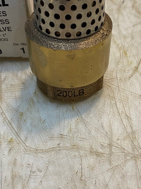 2 Quantity of Merrill 810 Series Red Brass Foot Valves FV100 (2 Quantity)