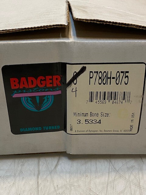 Badger Pistons Set of 4 P780H-075 | 3-3/8" Dia. 16mm Pin Hole