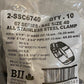 6 Bags of 10 BII 67 Series Sae Size 40 Stainless Steel Clamps 2-SSC6740 (60 Pcs)