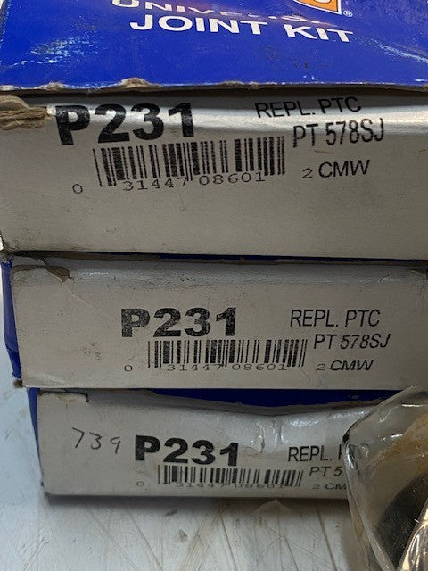 3 Quantity of Federated Auto Parts Universal Joint Kits P231 | PT578SJ (3 Qty)