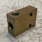 Hydraulic Pilot Valve Manifold Block 830677 3-1/2" Long 2-1/2" Wide 1-1/4" Thick