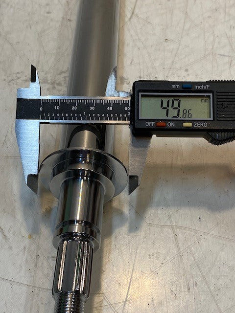 Alba Racing Steering Stem 27" Long 5" W 32mm Shaft 14mm Thread