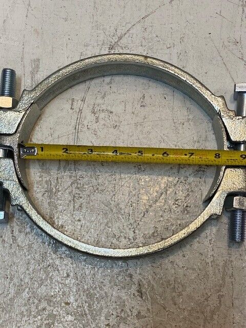 Dixon 875 Double Bolt Clamp 8" Diameter 11" Long 8-1/4" Wide 1-3/8" Thick