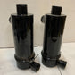 2 Donaldson Cyclopac Air Cleaners 5” Metal 2-1/2” & 2” Sleeves - Ends Bent