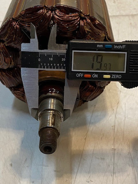 Actuator Motor Rotor Generator 12" L 4-3/4" OD 19mm Thread 13mm Thread