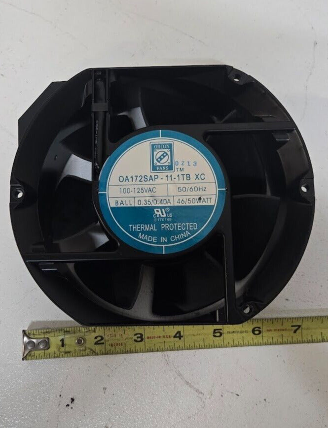 Orion Fans OA127SAP-11-1TB XC | 100-125 VAC | 50-60 HZ | 0.35-0.40 A | 46-50 W