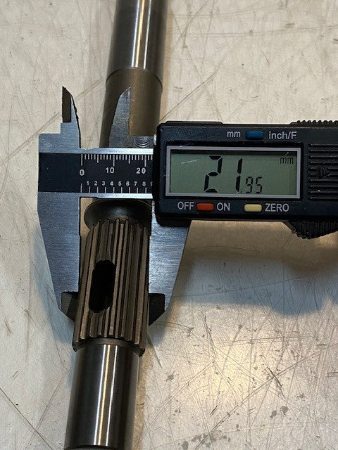 Propeller Shaft 12" Long 19mm End 16mm End 22mm 13-Spline 22mm 20-Spline