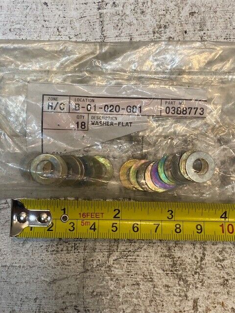 18 Quantity of Flat Washers for Caterpillar CAT 0388773 (18 Quantity)