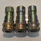 3 Quantity of Parker 60 Series H2-62-T6 Hydraulic Quick Connect Fittings (3 Qty)