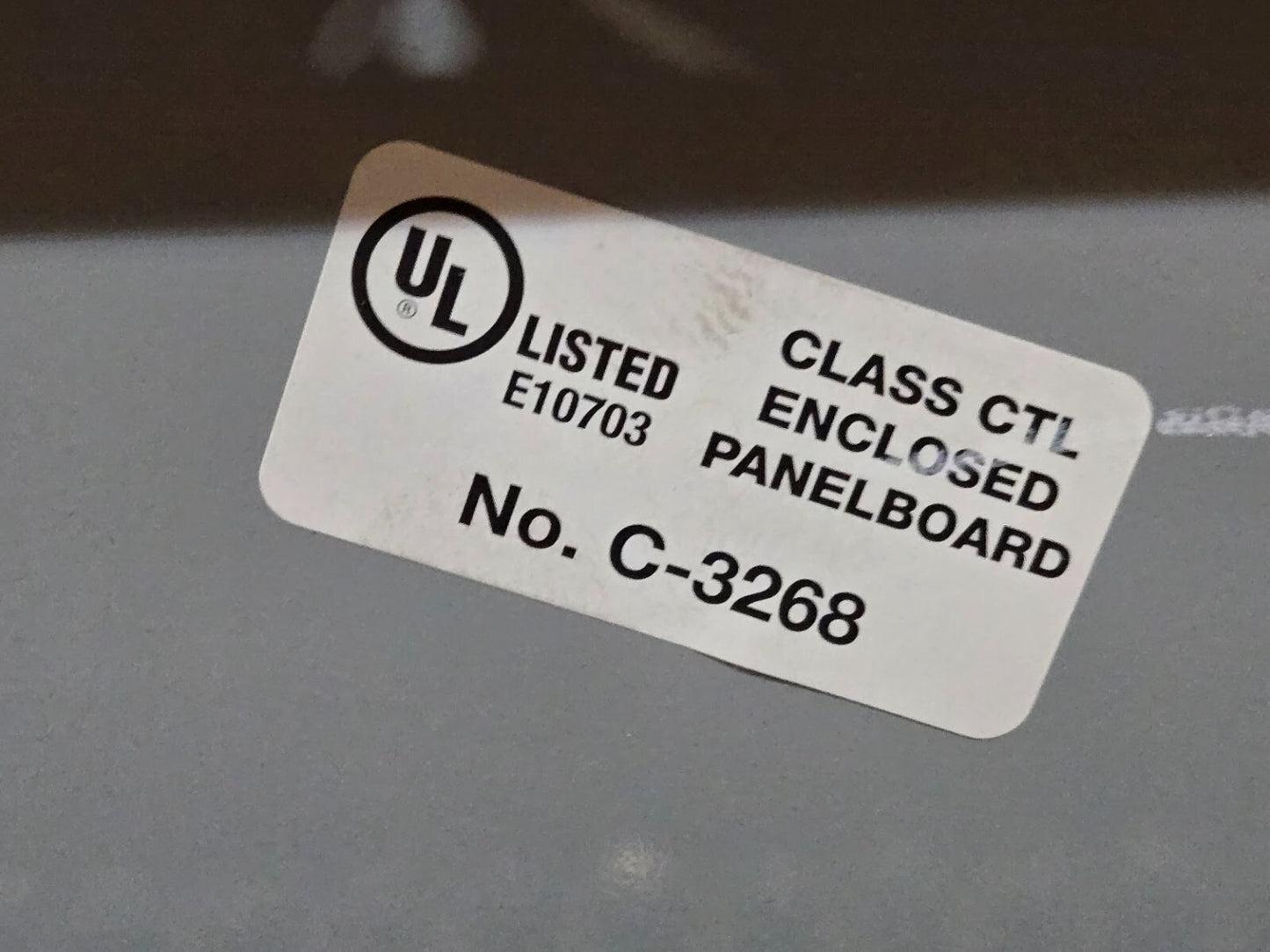 Class CTL Enclosed Panelboard C-3268 | E10703 | 4740081