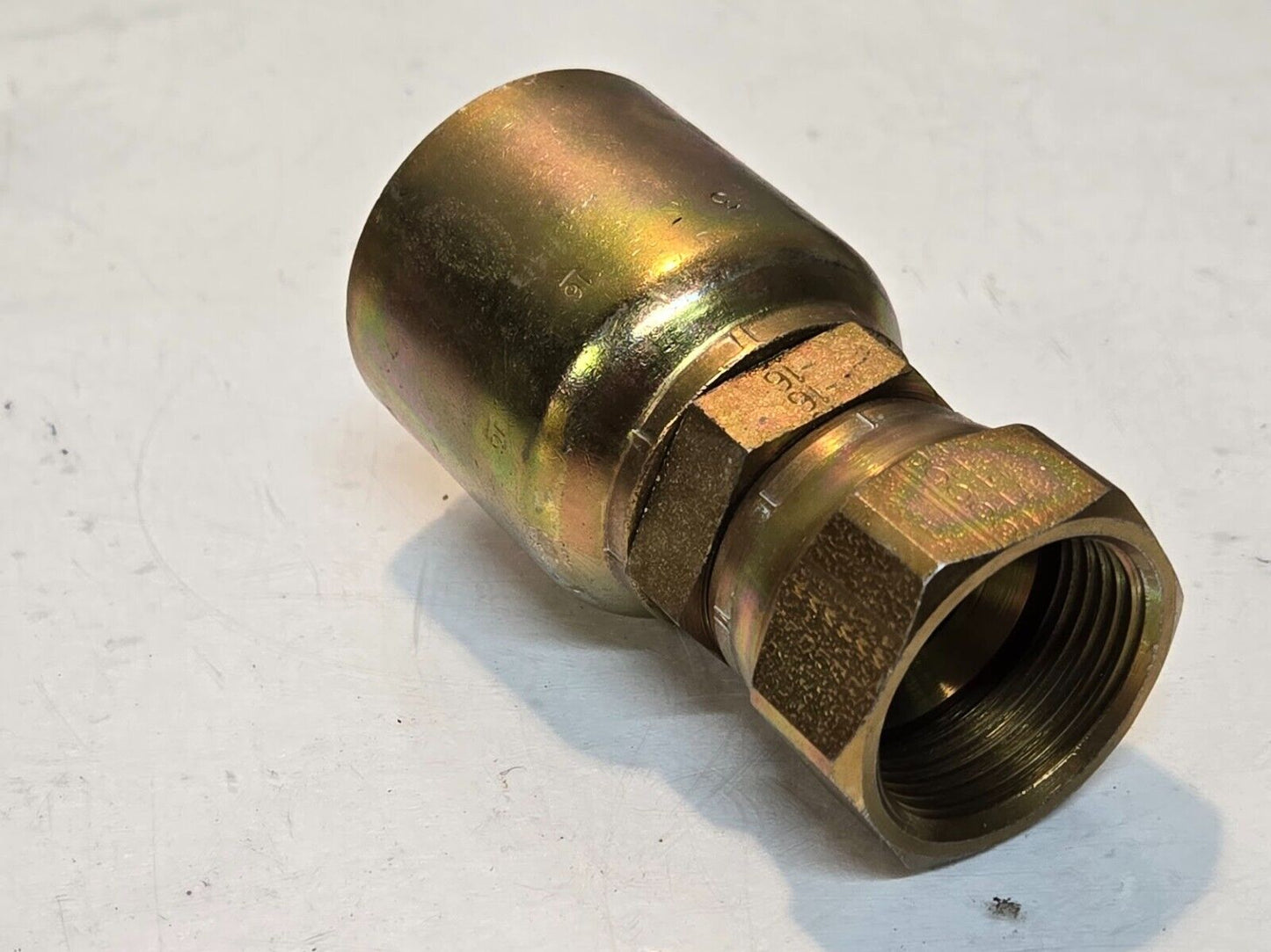 3 Quantity of Crimp Style Hydraulic Hose Fitting 10643-16-16 for Parker (3 Qty)