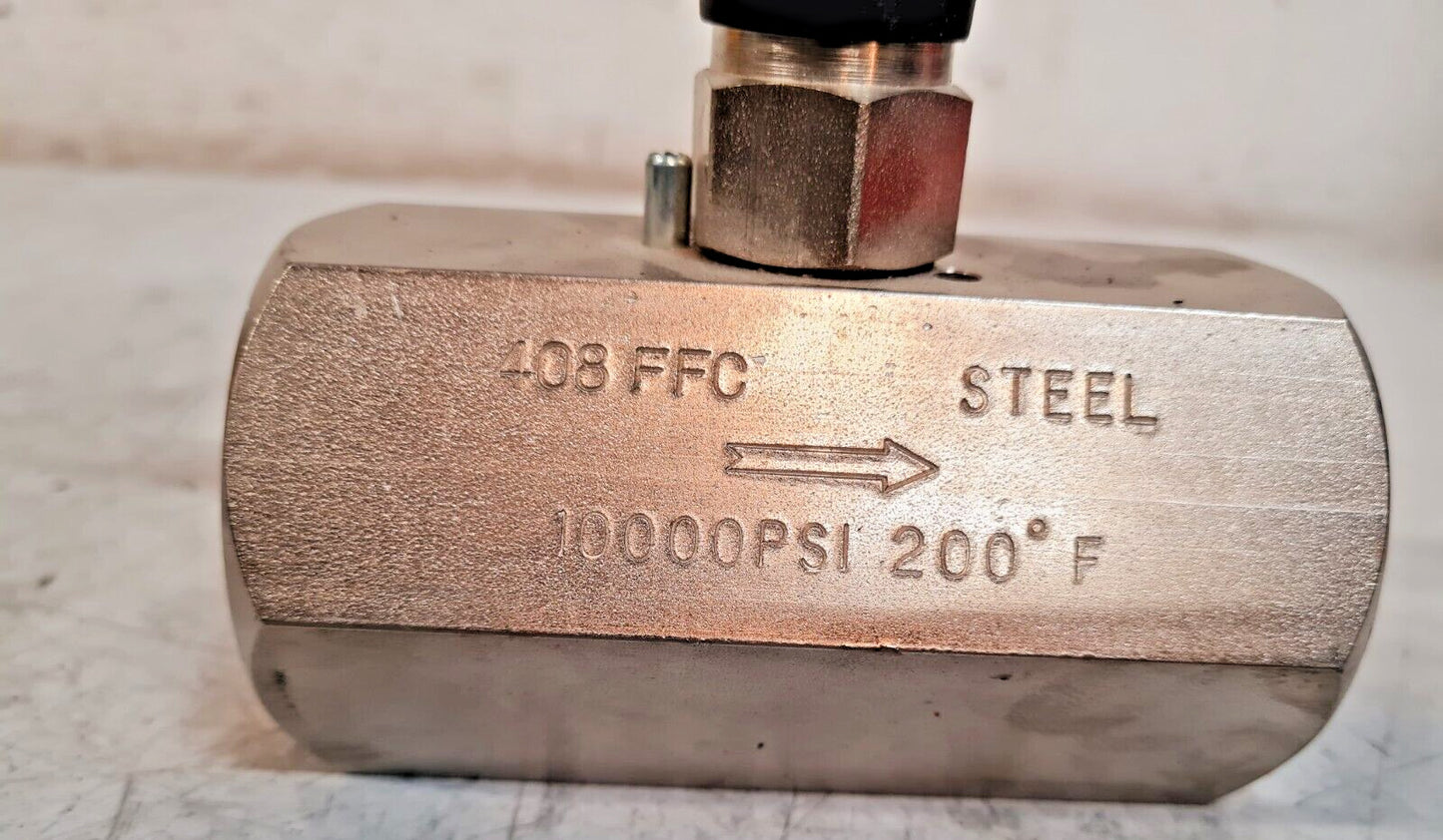 Noshok Needle Valve 408FFC | 408-FFC | 10000 PSI | 200°F