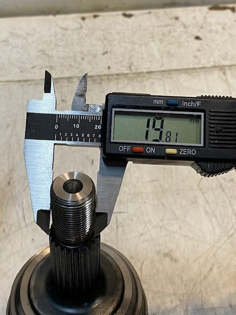 McTelli CV Joint 90-1805 | 22mm Thread 3" Diameter 5" Tall