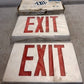E-Conolight E-XP2RBW Exit Lighting Fixture Damp Location Rated Safety Sign