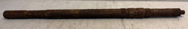 Splined Metal Drive Shaft 27" Steel Power Transmission Mechanical Assembly
