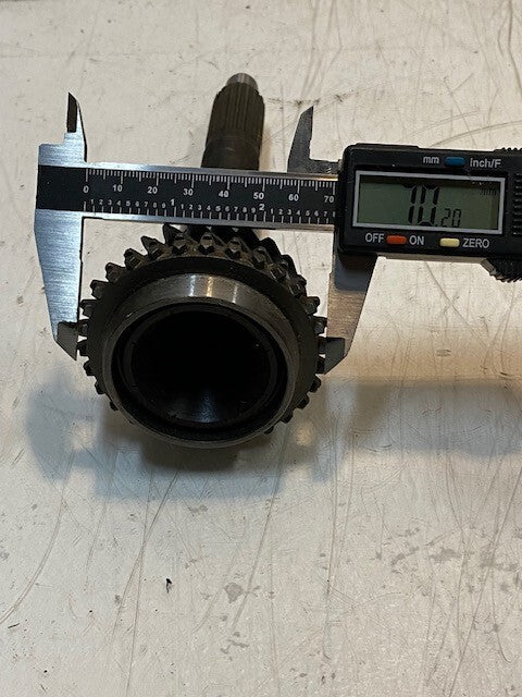 Input Shaft 8" Long 70mm OD 30-Teeth 15mm End 22mm Shaft 20-Spline