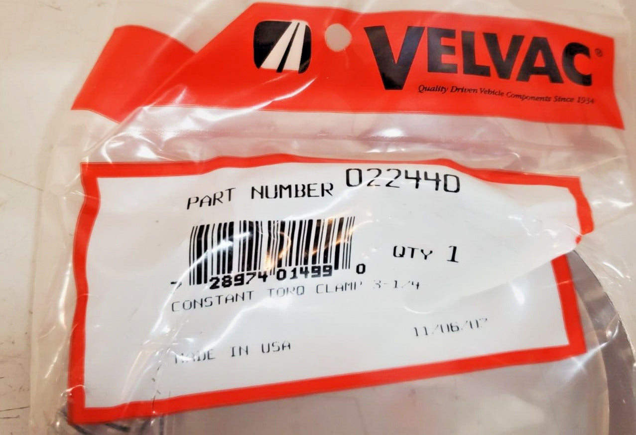 6 Quantity of Velvac Constant Torque Hose Clamps 3-1/4" | 022440 (6 Qty)