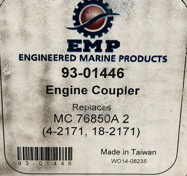 Engineered Marine Products 93-01446 Engine Coupler Assembly Drive Shaft