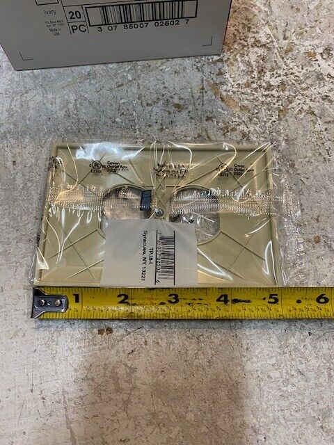 2 Boxes of 20 Quantity of Trade Master Wall Plates TPJ8-I (40 Quantity Total)