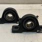2 Quantity of Peer LP206 Flange Bearings w/ Insert Bearings HC206-18 (2 Qty)