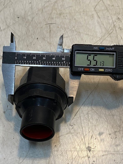 Conduit Female Union Fitting 4" Long 55mm Outside Diameter 45mm Hex