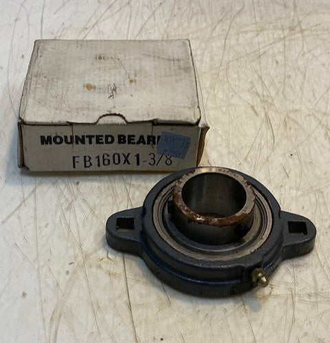 Hub City FB160X1-3/8, 1 3/8" Bore, Flange Bearing Unit, Set Screw, 2-Bolt