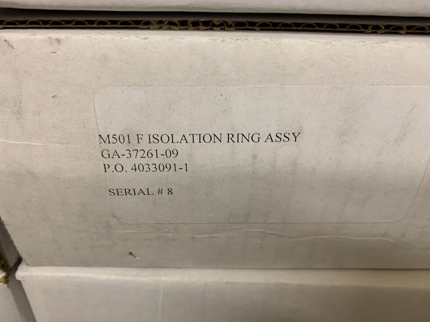 12 Boxes of M501 F Isolation Ring Assys GA-37261-09