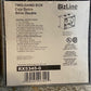 8 Quantity of BizLine Two-Gang Boxes RX5345-0 (8 Quantity)